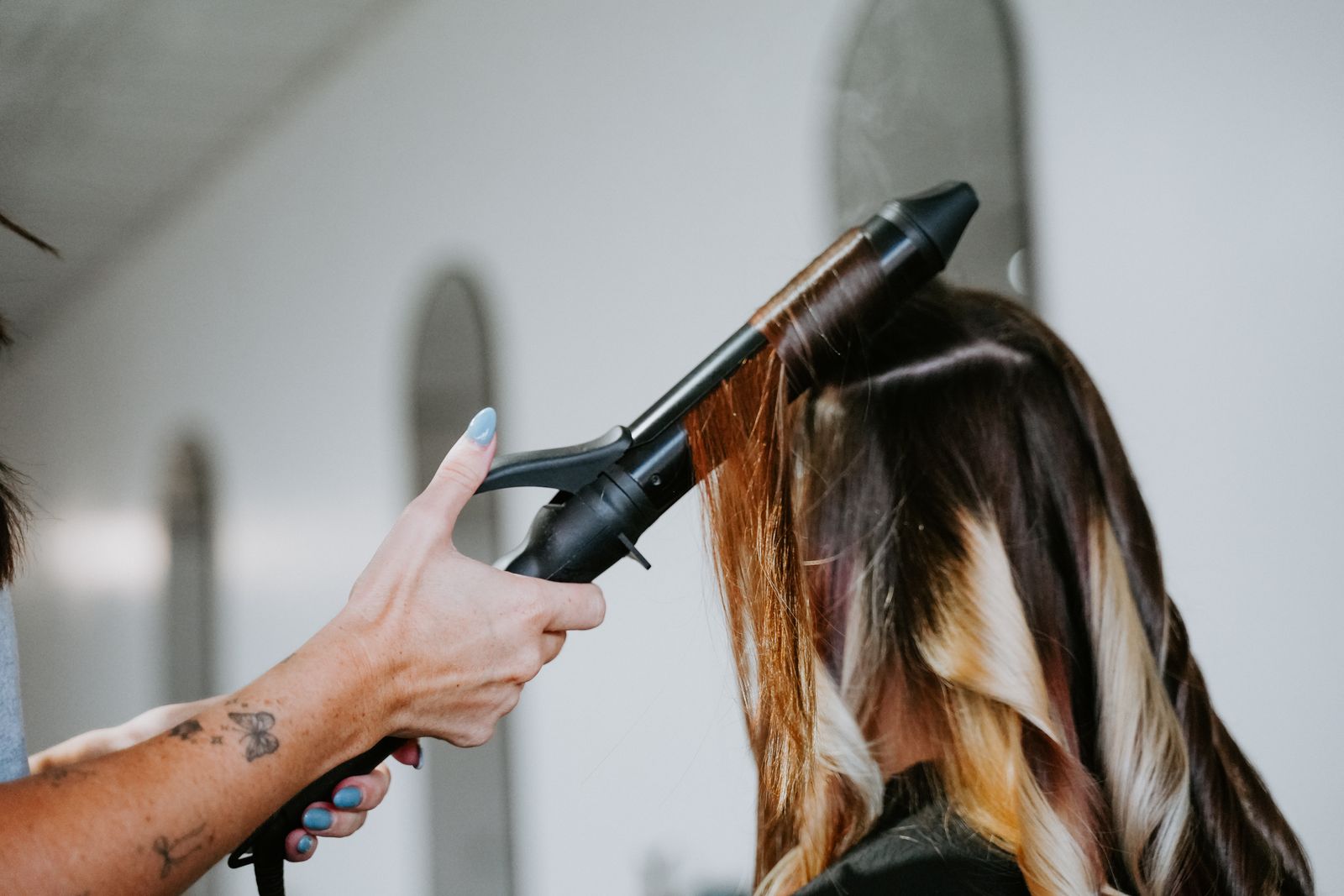 Balayage highlights at Blur. Salon in Oklahoma City