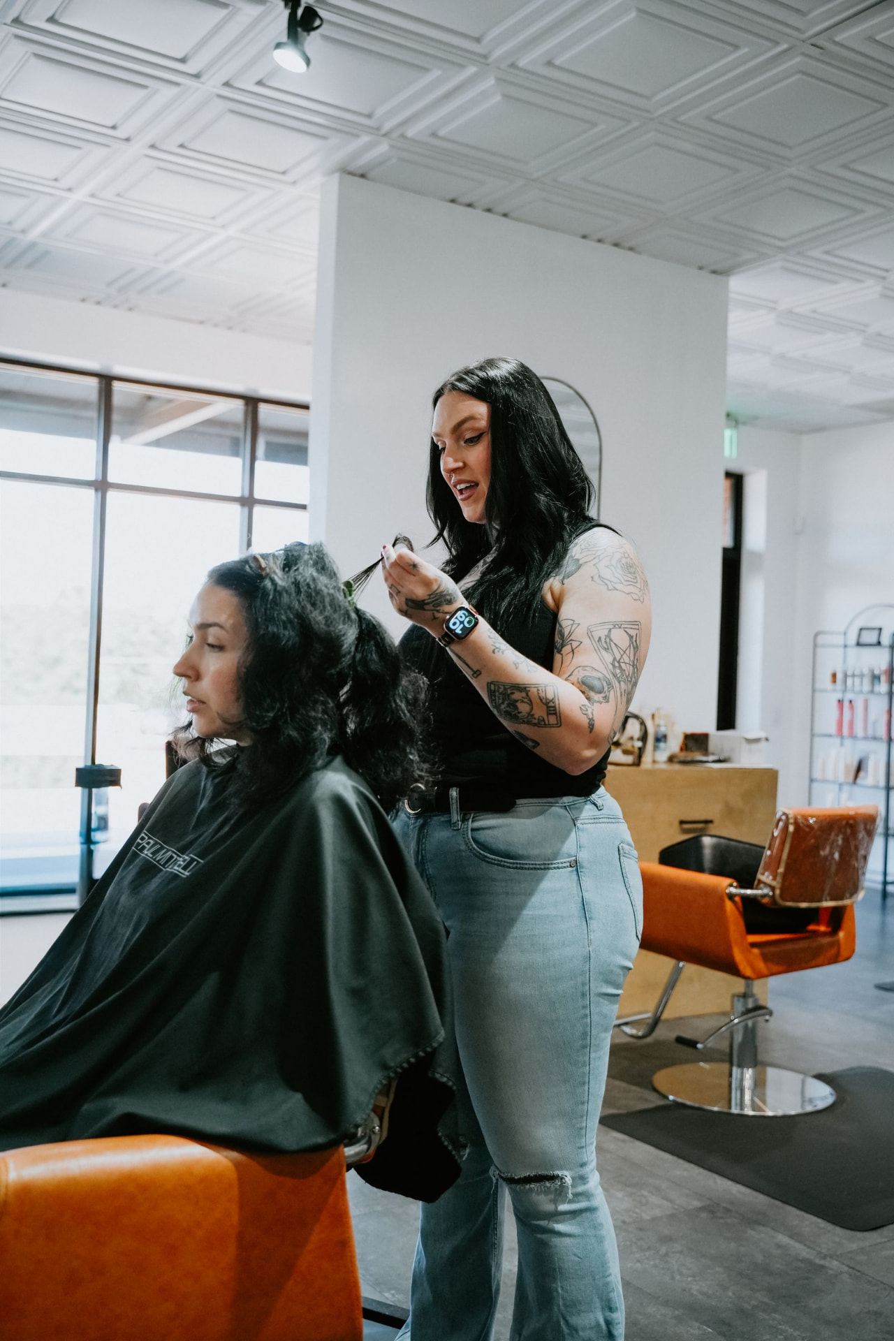 Hair color service at Blur. Salon + Extension Bar in Oklahoma City