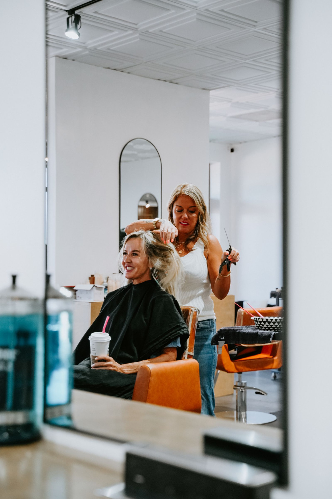 Women's haircut and styling at Blur. Salon + Extension Bar in Oklahoma City